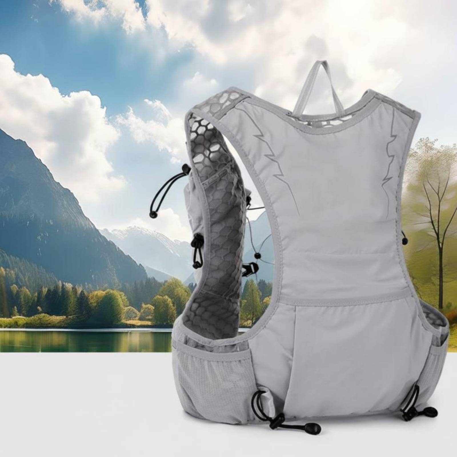 Running Gear Design - Gilet d'hydratation respirant en maille pour
