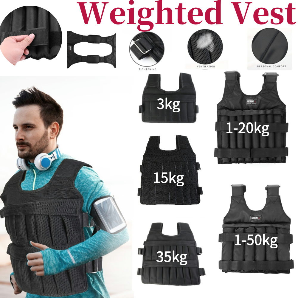 Running Gear Vest - Gilet de musculation réglable 3/15/35 kg
