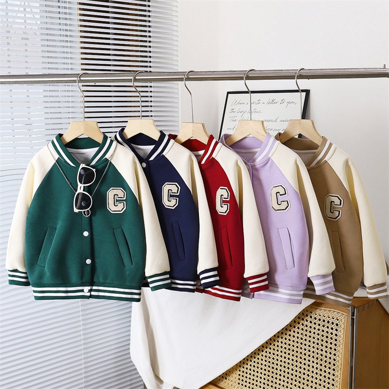 Running Gear Kids - Veste de Baseball pour enfants, manteau