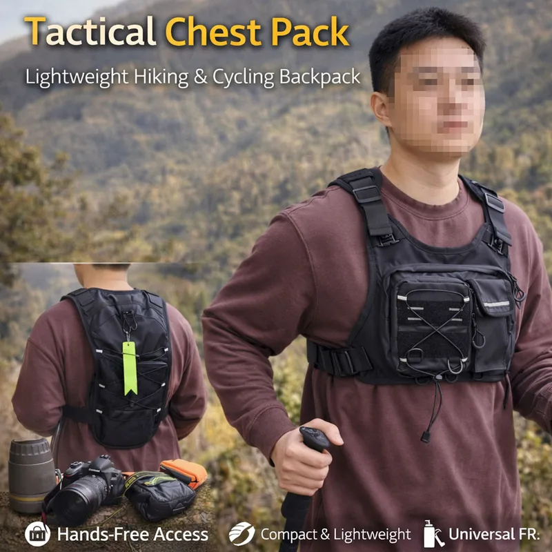 Running Gear Bag For Men - Nouveau Sac de Poitrine Tactique 2026
